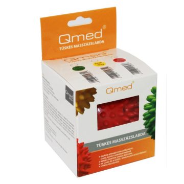 QMED Tüskés masszázslabda 9cm piros